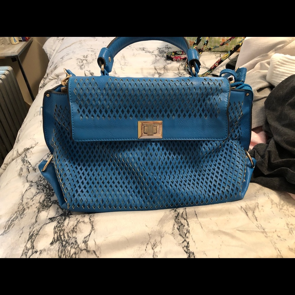 Super cute bright blue bag